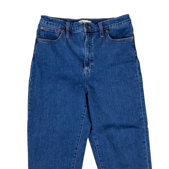 Madewell High Rise Tapered Leg Blue Denim Jeans 28 Casual Essential - Picture 2 of 7